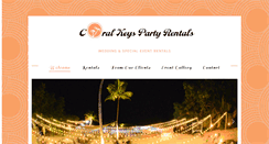 Desktop Screenshot of coralkeyspartyrentals.com